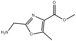 2-(氨基甲基)-5-甲基-4-恶唑羧酸甲酯 结构式