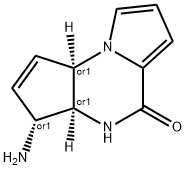 5H-Cyclopenta[e]pyrrolo[1,2-a]pyrazin-5-one,3-amino-3,3a,4,9a-tetrahydro-,(3R,3aS,9aR)-rel-(9CI) 结构式