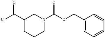 1-苄氧羰基哌啶-3-甲酰氯 结构式