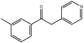 1-(3-甲基苯基)-2-(4-吡啶)-乙酮 结构式