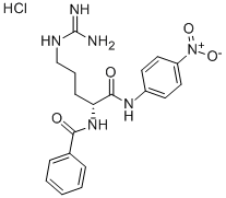 BZ-D-ARG-PNA HCL 结构式