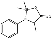 2,2,4-Trimethyl-3-phenyl-1-oxa-3-aza-2-silacyclopentan-5-one 结构式