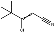 3-氯-4,4-二甲基戊-2-烯腈 结构式