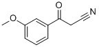 3-甲氧基苯甲酰基乙腈 结构式
