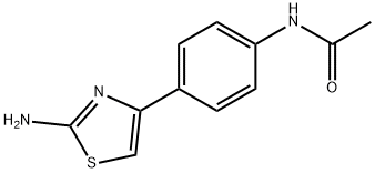 4-(4-乙酰氨基苯基)-2-氨基噻唑 结构式