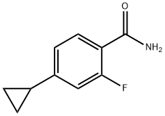 Benzamide, 4-cyclopropyl-2-fluoro- 结构式