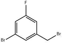 3-氟-5-溴溴苄 结构式