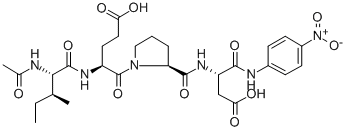 AC-ILE-GLU-PRO-ASP-PNA 结构式