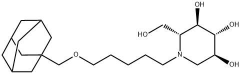 N-(5-金刚烷-1-基甲氧基)戊基脱氧野RI霉素 结构式