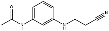 N-[3-[(2-氰乙基)氨基]苯乙酰胺 结构式