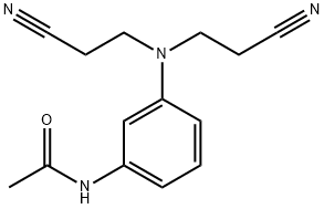 3-(N,N-二氰乙基)氨基乙酰苯胺 结构式