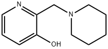 2-(1-PIPERIDINYLMETHYL)-3-PYRIDINOL 结构式