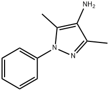 3,5-二甲基-1-苯基吡唑-4-胺 结构式