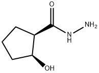 Cyclopentanecarboxylic acid, 2-hydroxy-, hydrazide, (1R,2S)- (9CI) 结构式