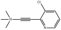 3-CHLORO-2-TRIMETHYLSILANYLETHYNYL-PYRIDINE 结构式