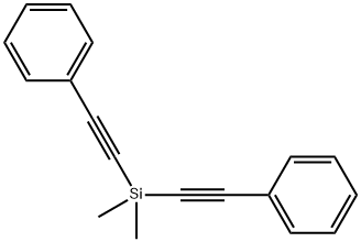 双(苯基乙炔基)二甲基硅烷 结构式
