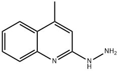 2-肼基-4-甲基喹啉 结构式