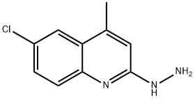 6-CHLORO-2-HYDRAZINO-4-METHYLQUINOLINE 结构式