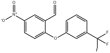 3-(2-Formyl-4-nitrophenoxy)benzotrifluoride, 2-Formyl-4-nitro-3'-(trifluoromethyl)diphenyl ether 结构式