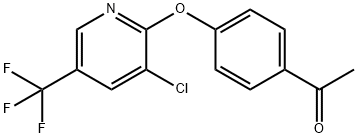 2-(4-乙酰苯氧基)-3-氯-5-(三氯甲基)吡啶 结构式