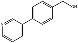 (4-吡啶-3-苯基)甲醇 结构式