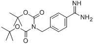 N,N-DI-BOC-4-AMINOMETHYL BENZAMIDINE 结构式