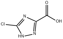 5-氯-1H-1,2,4-三唑-3-甲酸 结构式