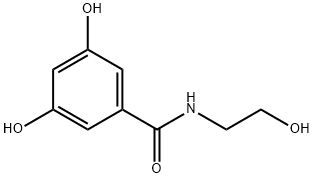 N-(2-羟基乙基)-3,5-二羟基苯甲酰胺 结构式