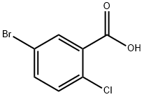 2-氯-5-溴苯甲酸 结构式