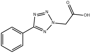 2-(5-苯基-2H-1,2,3,4-四唑-2-基)乙酸 结构式
