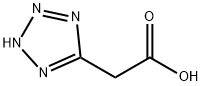 1H-四唑-5-乙酸 结构式