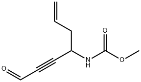 Carbamic  acid,  [1-(3-oxo-1-propynyl)-3-butenyl]-,  methyl  ester  (9CI) 结构式