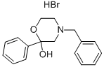 4-BENZYL-2-PHENYL-2-MORPHOLINOL HYDROBROMIDE 结构式