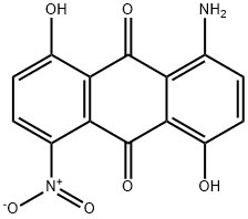 1-amino-4,8-dihydroxy-5-nitroanthraquinone 结构式
