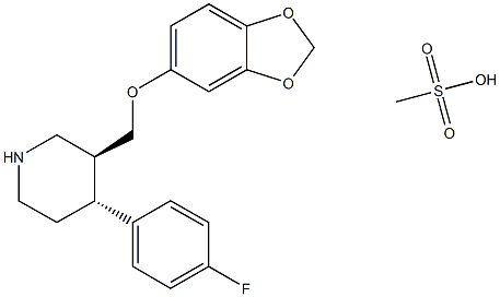 甲磺酸帕罗西汀 结构式