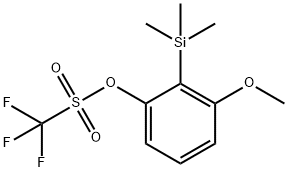 三氟甲烷磺酸-3-甲氧基-2-(三甲基硅基)苯酯 结构式