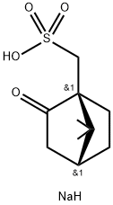 D-樟脑-10-磺酸钠 结构式