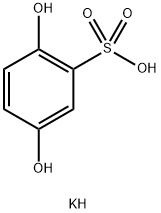 2,5-二羟基苯磺酸钾 结构式