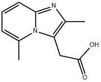 2,5-Dimethylimidazo(1,2-a)pyridine-3-aceticacid 结构式