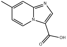 7-甲基咪唑并[1,2-A]吡啶-3-甲酸 结构式