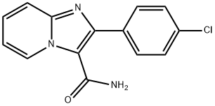 2-(4-Chlorophenyl)imidazo[1,2-a]pyridine-3-carboxamide 结构式