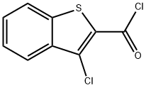 3-氯苯并ób]噻酚-2-羰酰氯 结构式