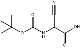 Acetic acid, cyano[[(1,1-dimethylethoxy)carbonyl]amino]- (9CI) 结构式