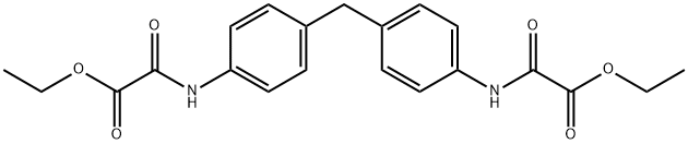 DIETHYL 2,2'-[METHYLENEBIS(4,1-PHENYLENEIMINO)]BIS[2-OXOACETATE] 结构式