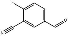 2-氟-5-甲酰基苯腈 结构式