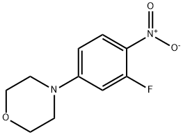 4-(3-氟-4-硝基苯基)吗啉 结构式