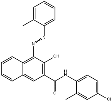 N-(4-CHLORO-2-METHYLPHENYL)-3-HYDROXY-4-[(2-METHYLPHENYL)AZO]NAPHTHALENE-2-CARBOXAMIDE 结构式