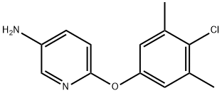 6-(4-氯-3,5-二甲基苯氧基)吡啶-3-胺 结构式