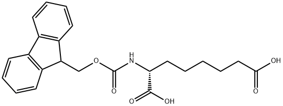 FMOC-D-2-氨基辛二酸 结构式