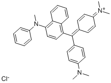 [4-(对二甲胺苯基)-4-甲苯胺苯基-1-亚甲基]环己二烯-2,5-炔-1-二甲胺盐酸盐 结构式
